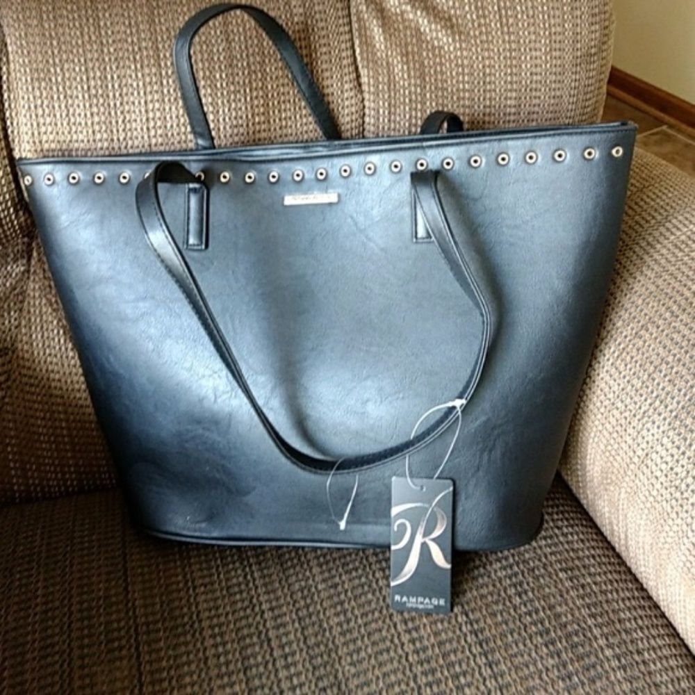 Rampage Black with Gold tone Tote